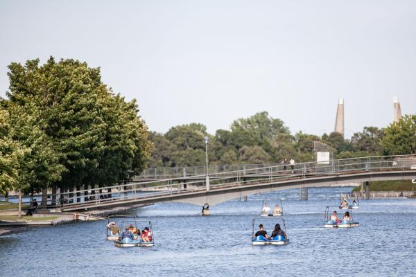 Tu p​eux louer un pédalo en forme de cygne à Montréal cet été et c